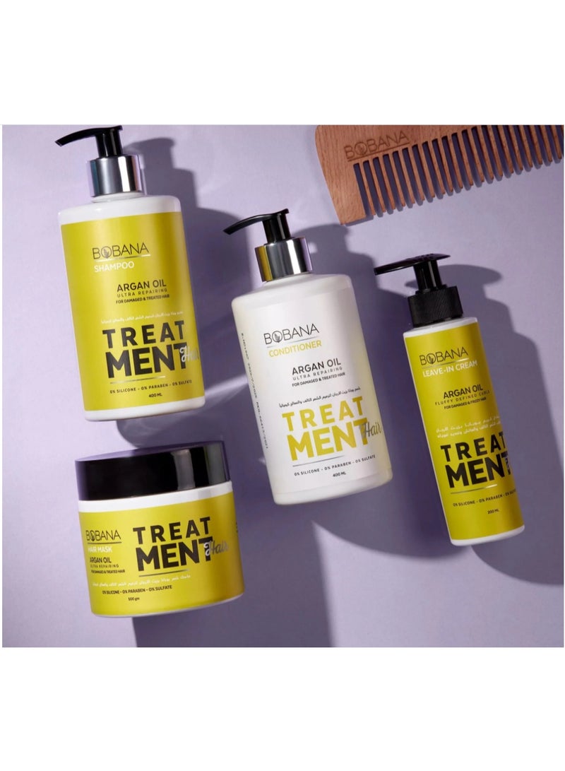 بوبانا شامبو زيت الأرجان للشعر الجاف والتالف - تركيبة ترطيب عميق وإصلاح - 400 مل - Image 5